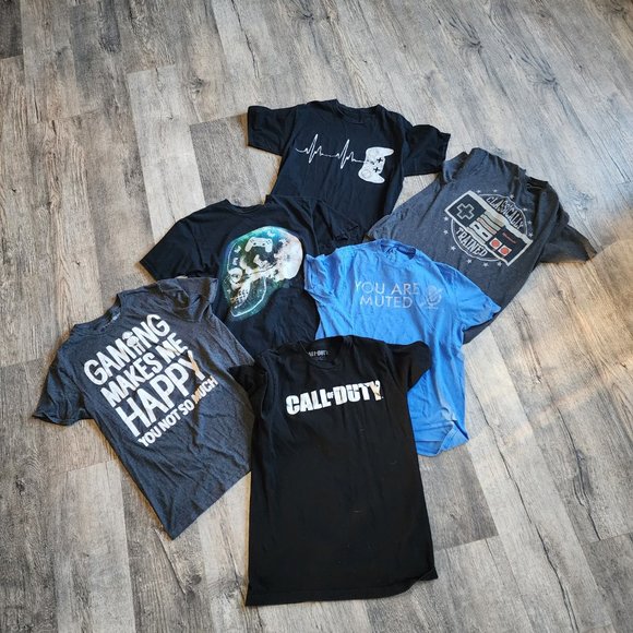 Men's Size M Gaming Graphic Tees // Gaming Shirts // Gaming Tees // Shirt Bundle - Picture 7 of 7